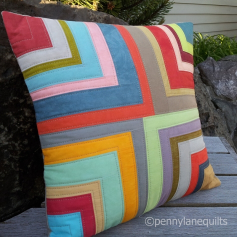 pillow, hand dyed fabrics, Marla Varner