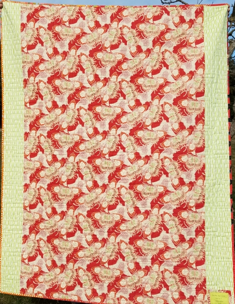 back of scrap vortex quilt, pennylanequilts